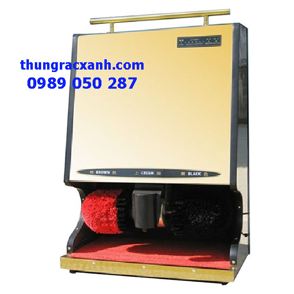 Máy đánh giầy mặt inox vàng