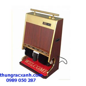 máy đánh giầy mặt inox kết hợp với gỗ