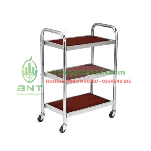 Xe đẩy inox 3 tầng – Bền bỉ, tiện lợi và chuyên nghiệp, giá cực rẻ
