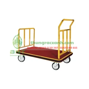 Xe đẩy inox mạ vàng – Sang trọng, bền bỉ và tiện lợi